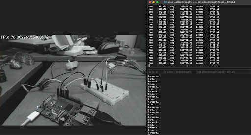 Live OV9281 camera stream during testing